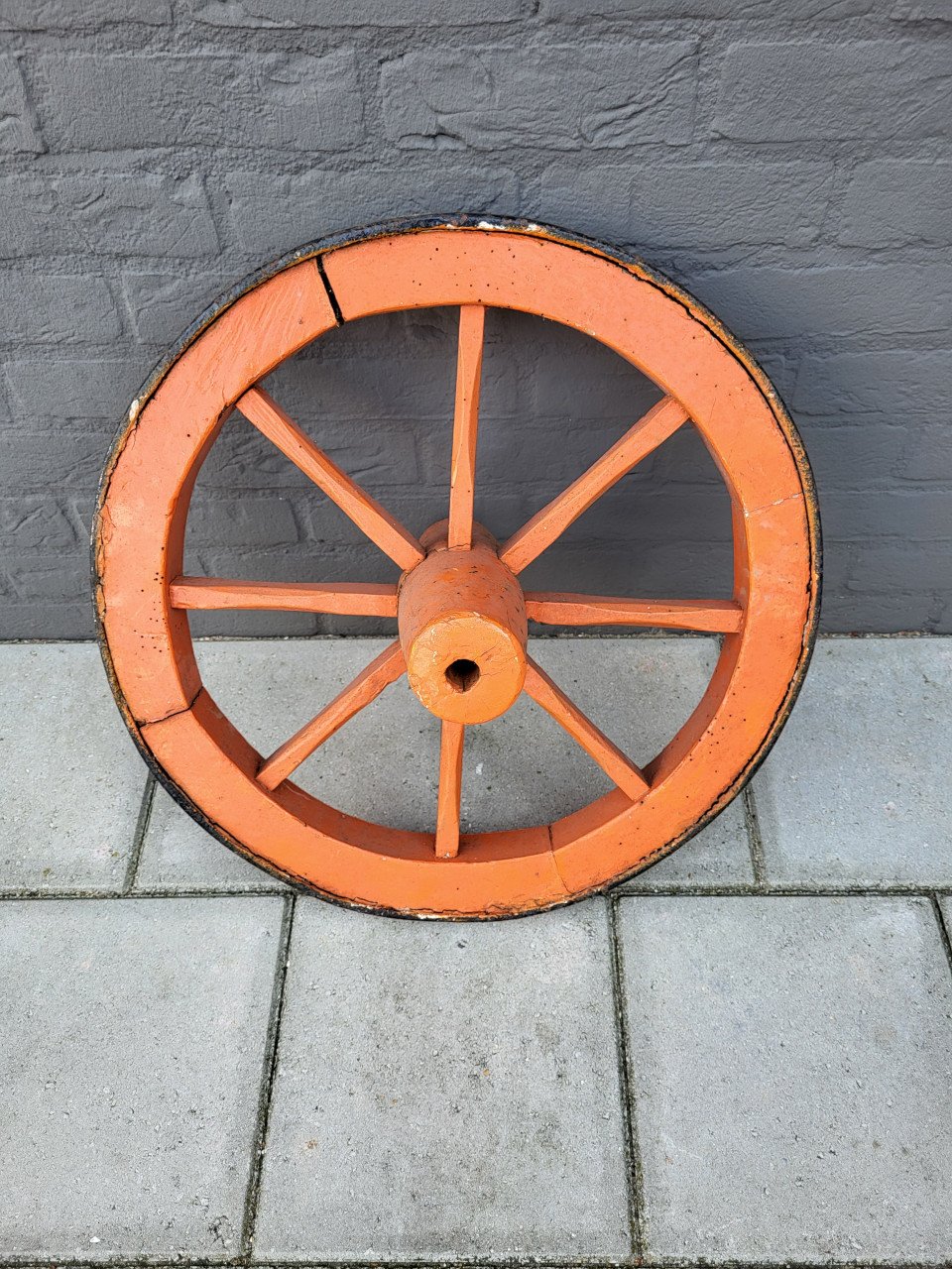 Antiek houten wiel