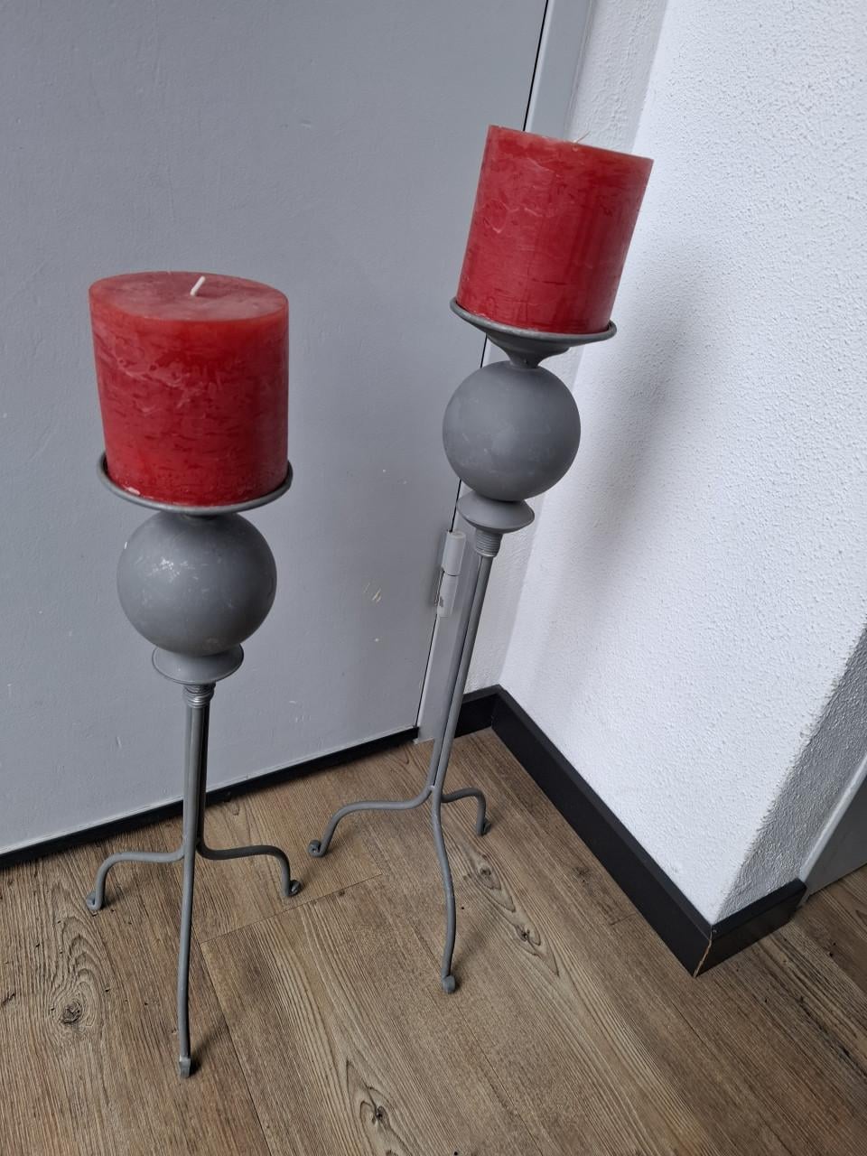 Metalen kaarsenhouders