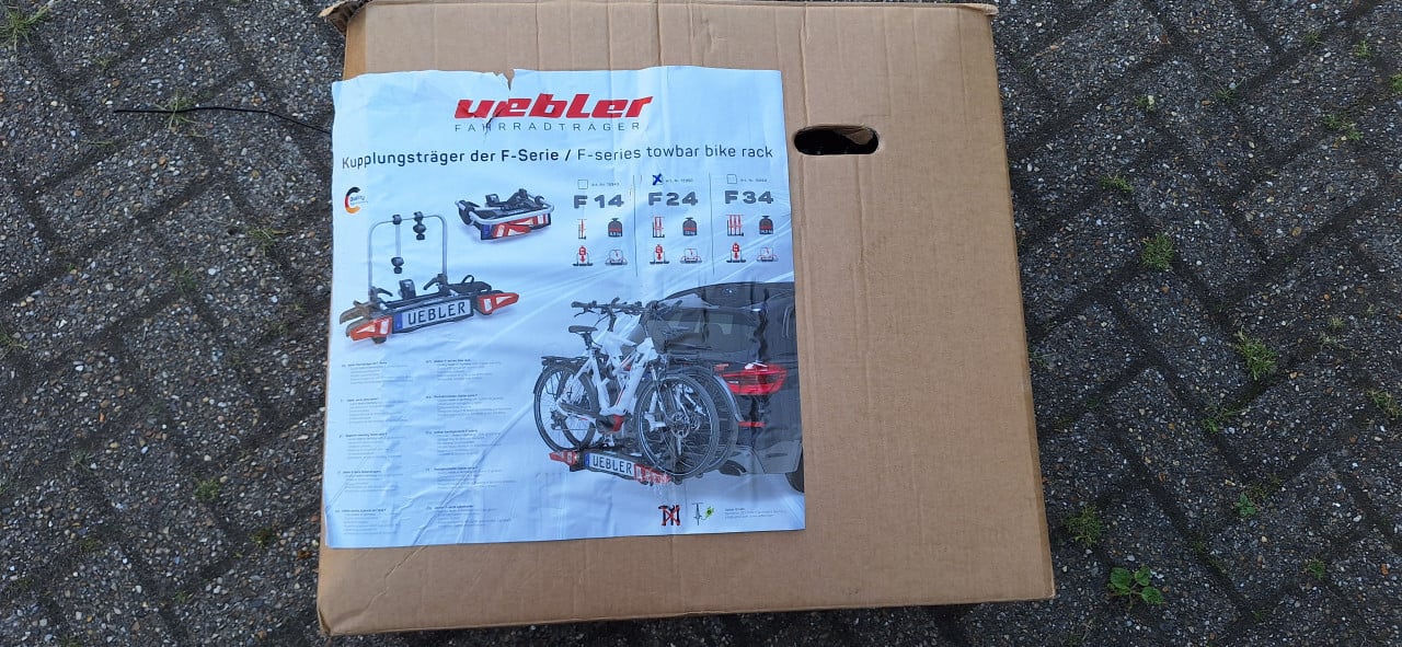 Uebler F24 fietsendrager voor 2-ebikes als nieuw!