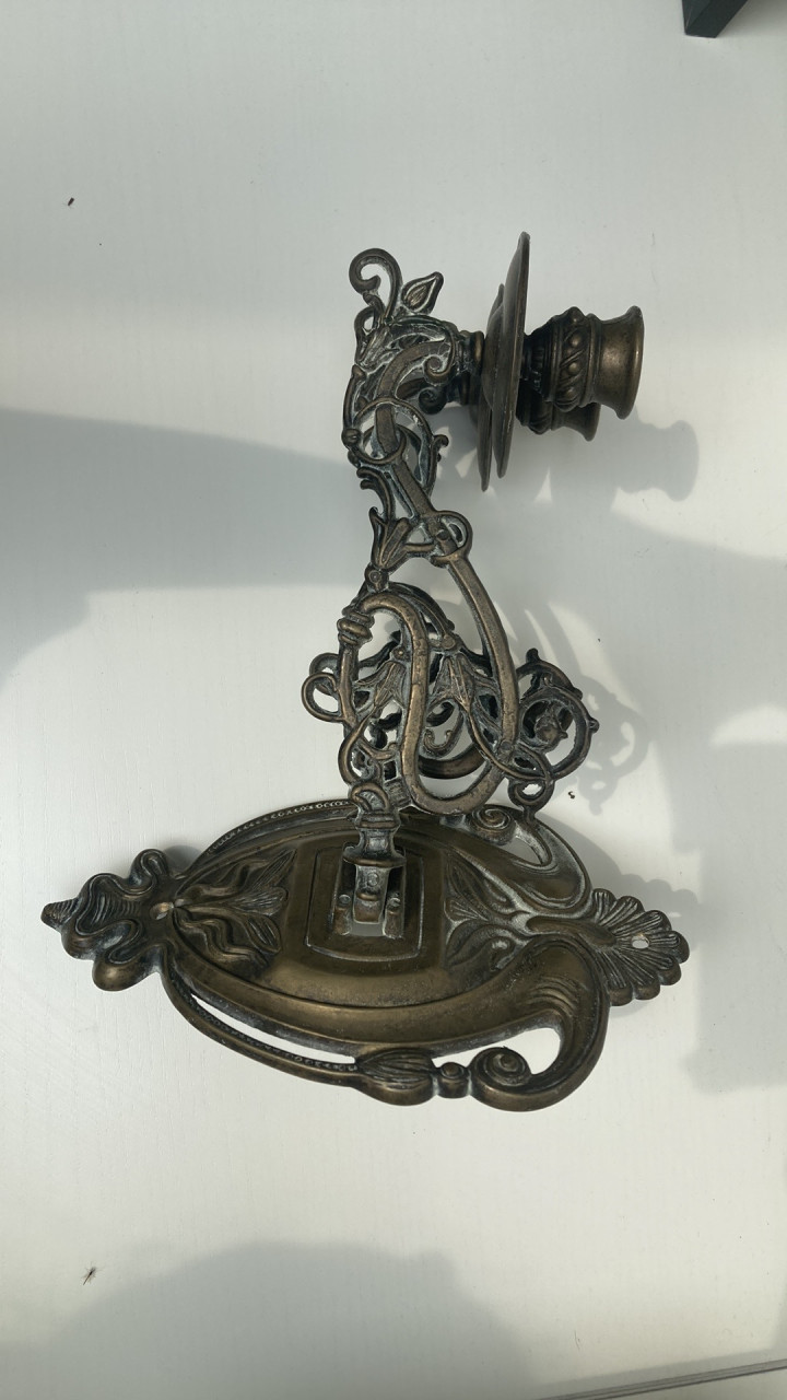Art nouveau wand kandelaar dubbel