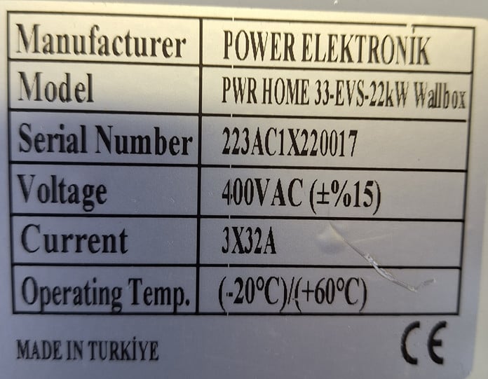 EV lader 22Kw