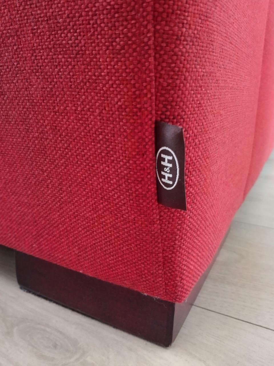 Henders & Hazel 2-zits bank + loveseat rood