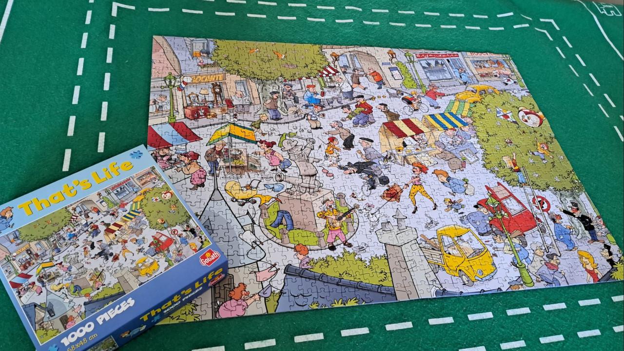 Legpuzzel van 1000 stukjes.