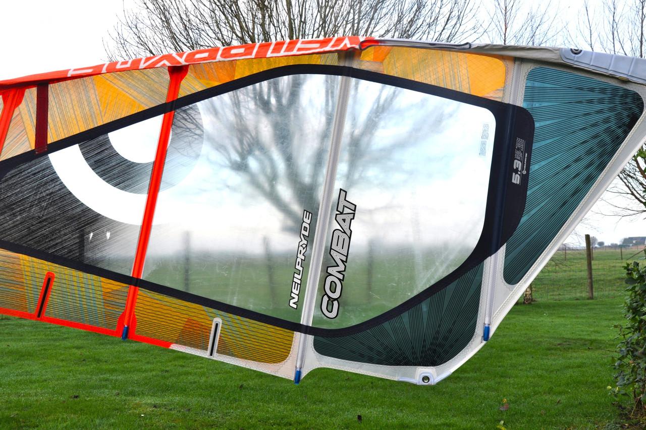 5.3m2 Neilpryde Combat met 400 RDM Flextop mast 60%