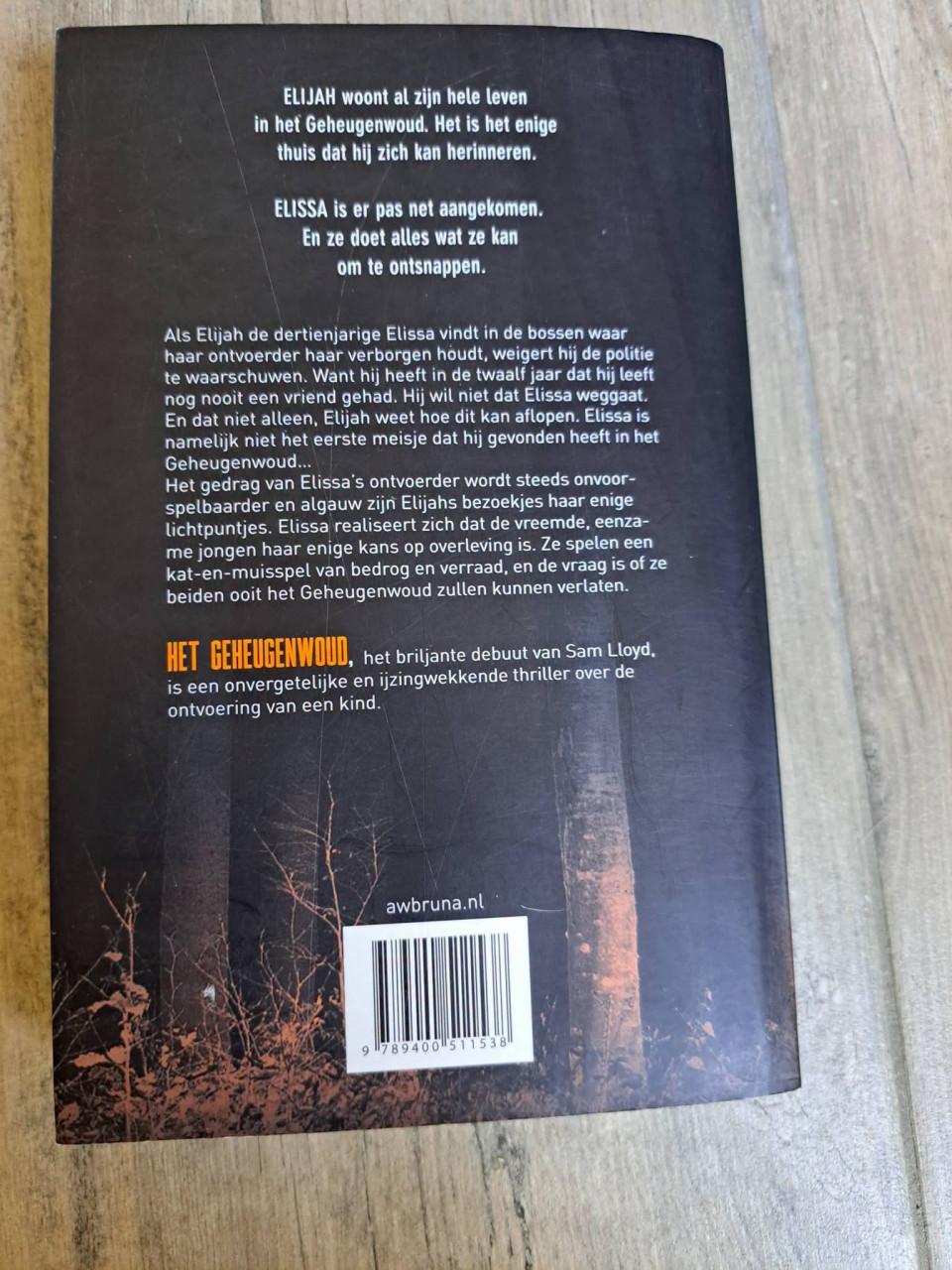 Thriller van Het geheugen woud van Sam Lloyd