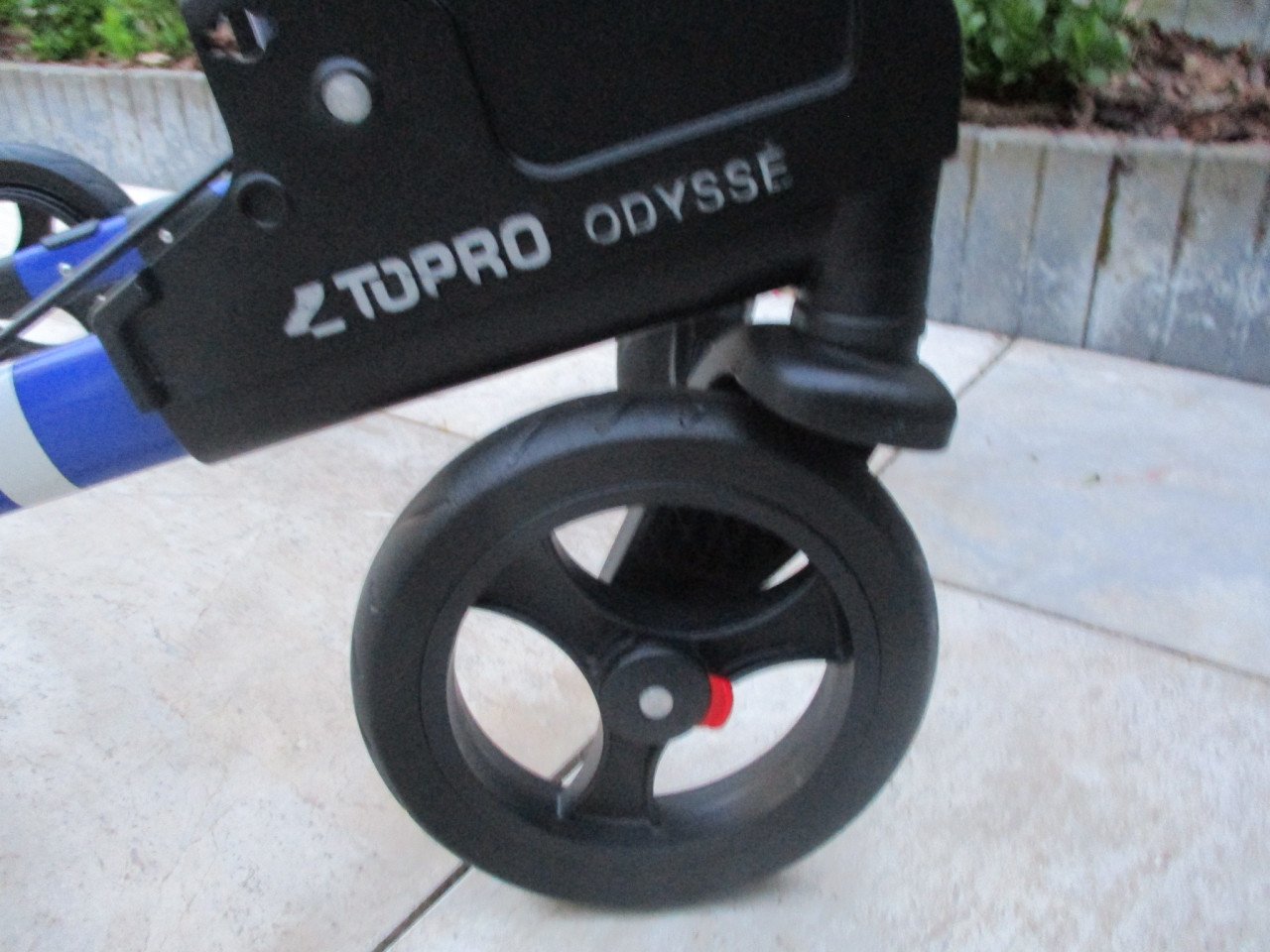 Zgan Topro Odysse dubbel opvouwbare lichtgewicht rollator met dienblad en