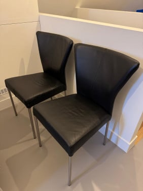 Leren stoelen
