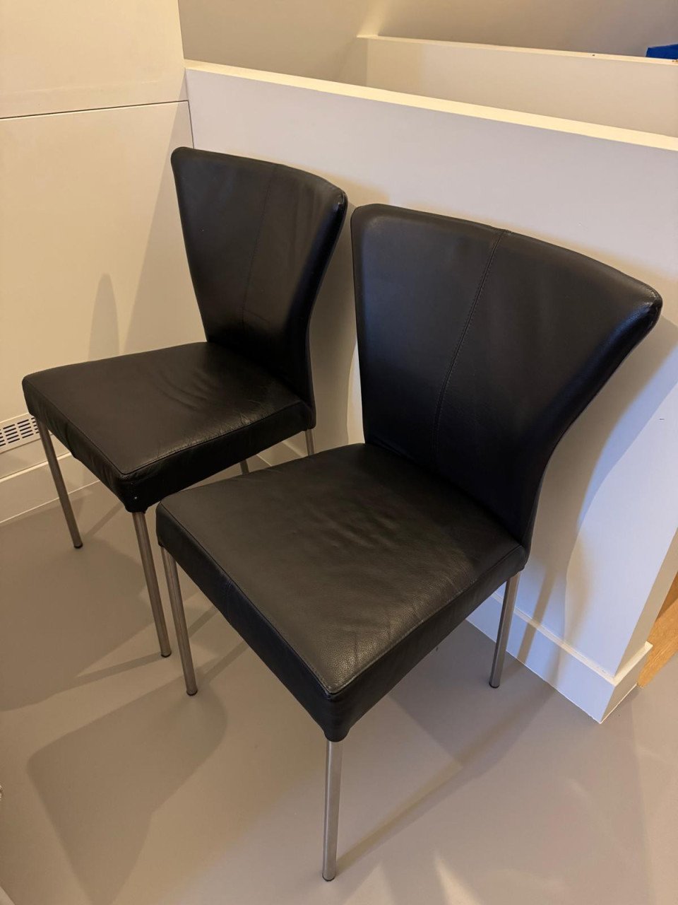 Leren stoelen