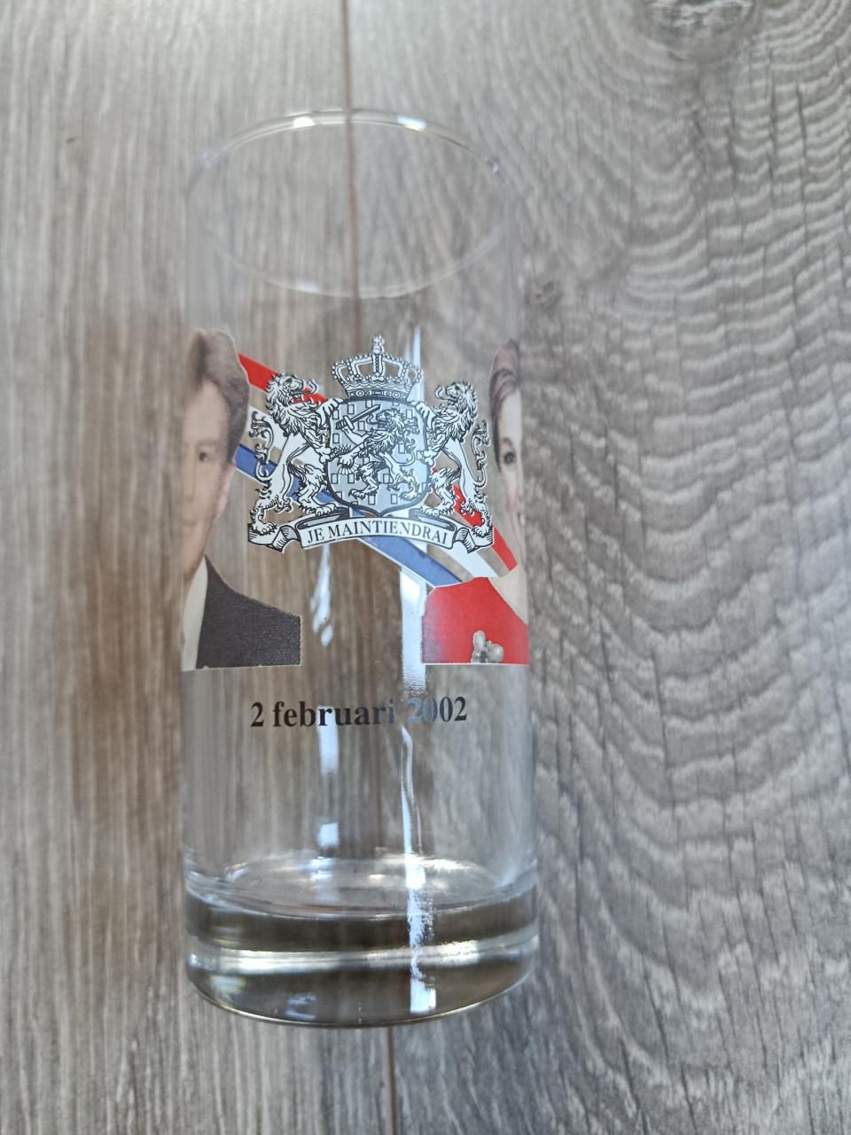 Glas Bruiloft Willem-Alexander en Maxima