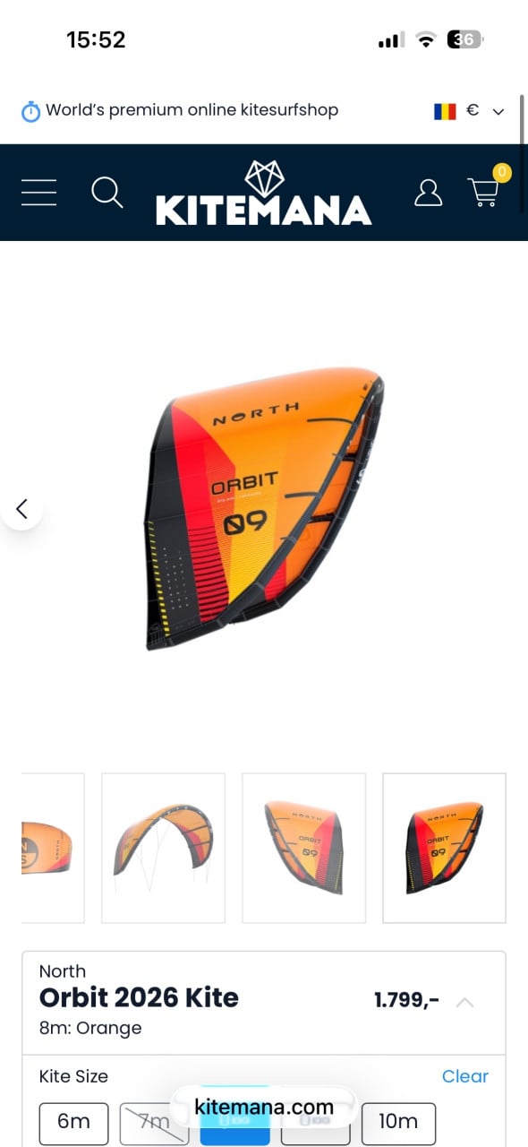 Ongebruikte 8m2 north orbit 2026