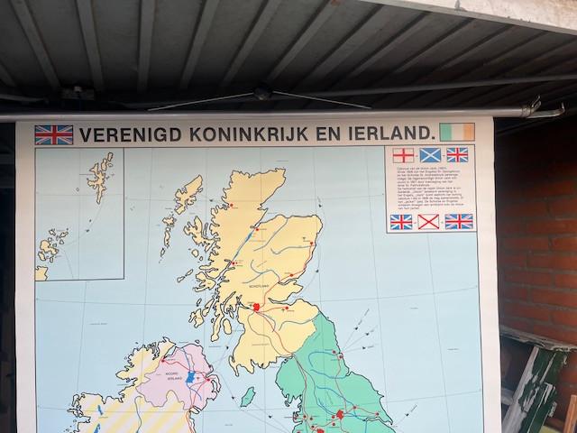 Schoolkaart Groot Brittannië en Ierland