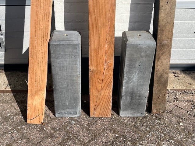 Diverse tuinpalen douglas hardhout en tuinpoort