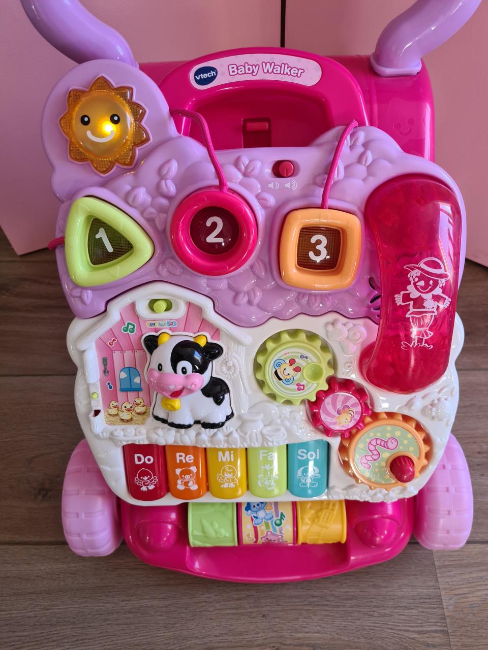 VTech Baby Walker loopwagen, interactief activiteitenpaneel