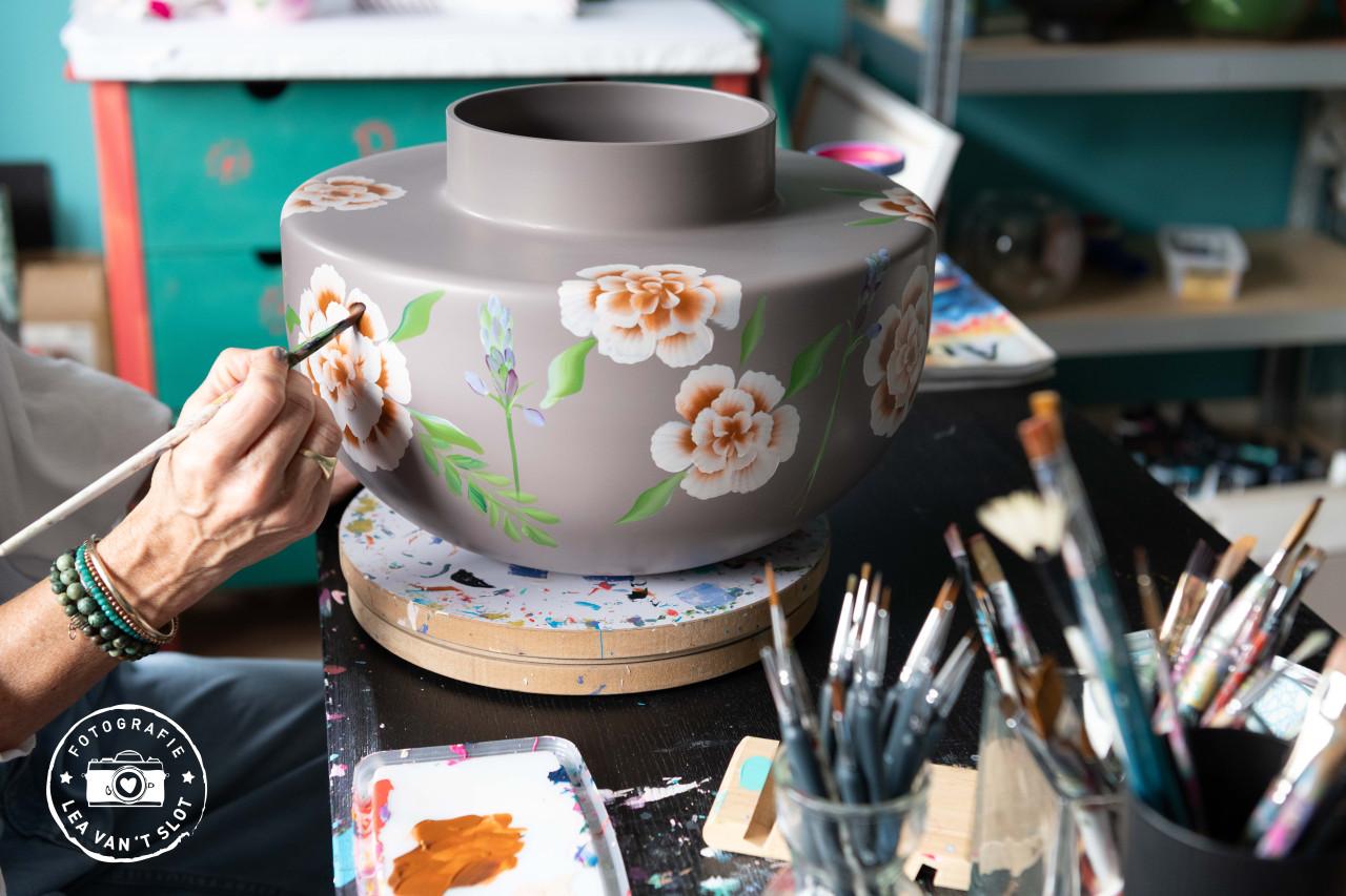 Workshop vaas beschilderen
