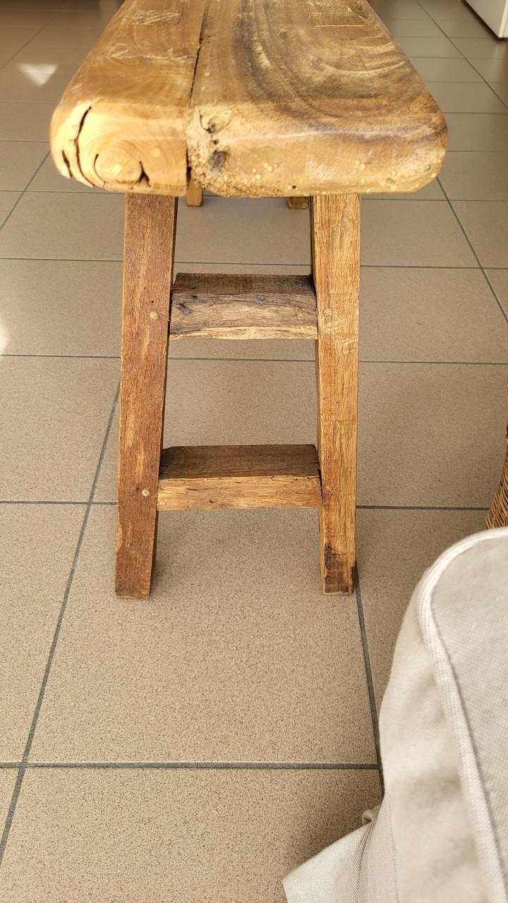 Houten bankje landelijk rustiek