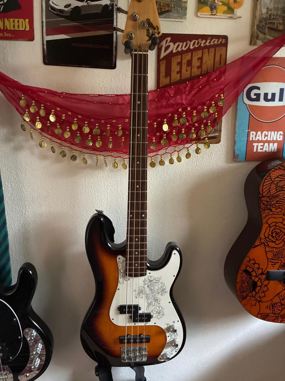 Beginners basgitaar met PJ-pickup