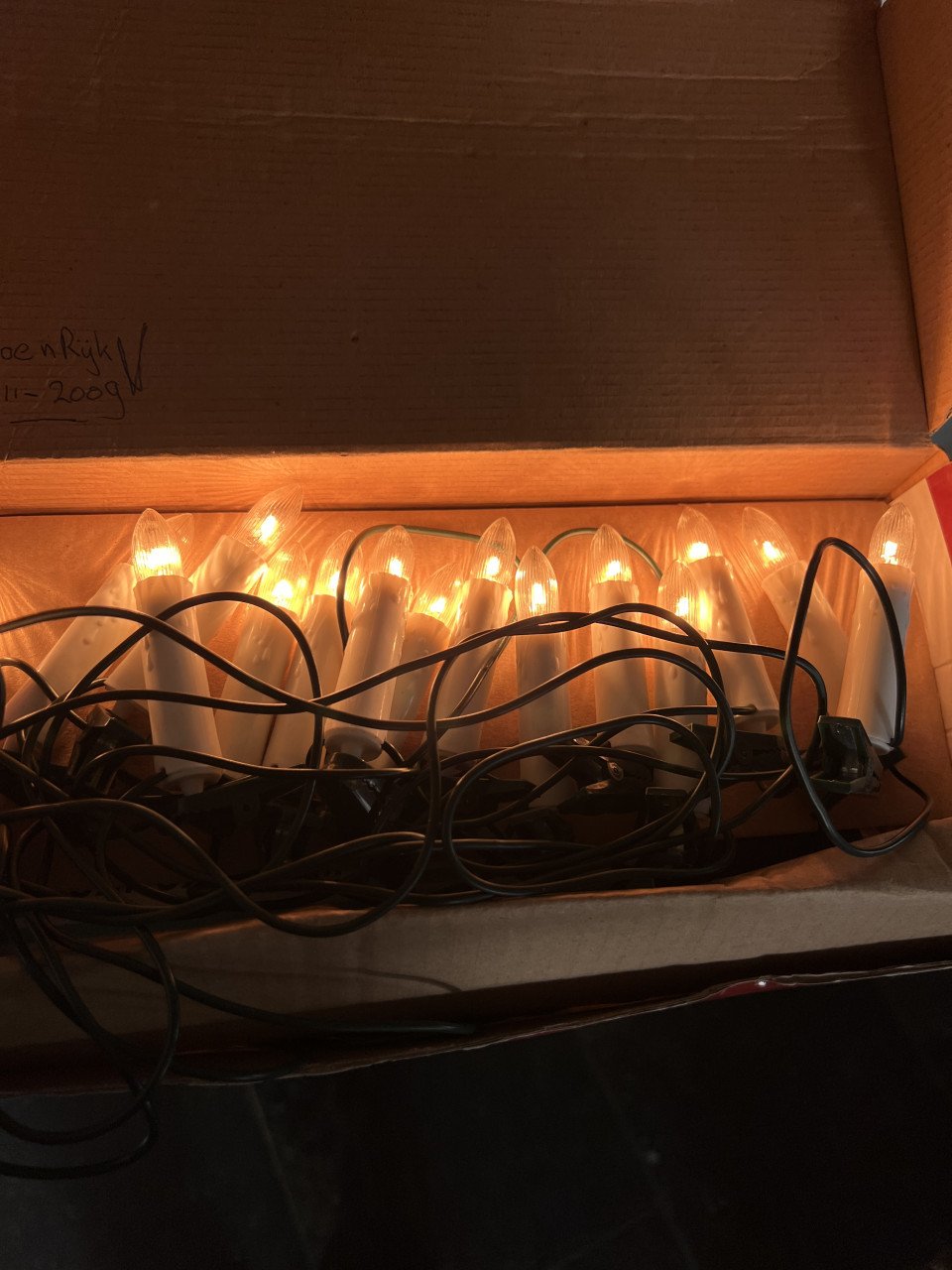Antieke kaars lichtjes