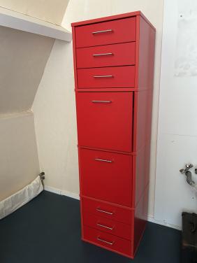 Rode archiefkast