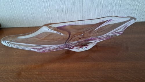 Mooie glazen schaal van Murano glas.
