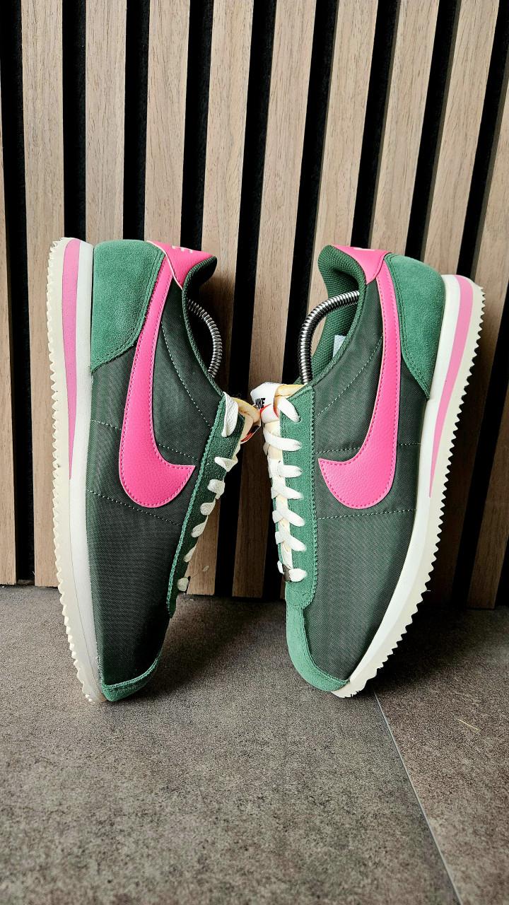 Nike Cortez Sneakers Groen/Roze - Maat 43
