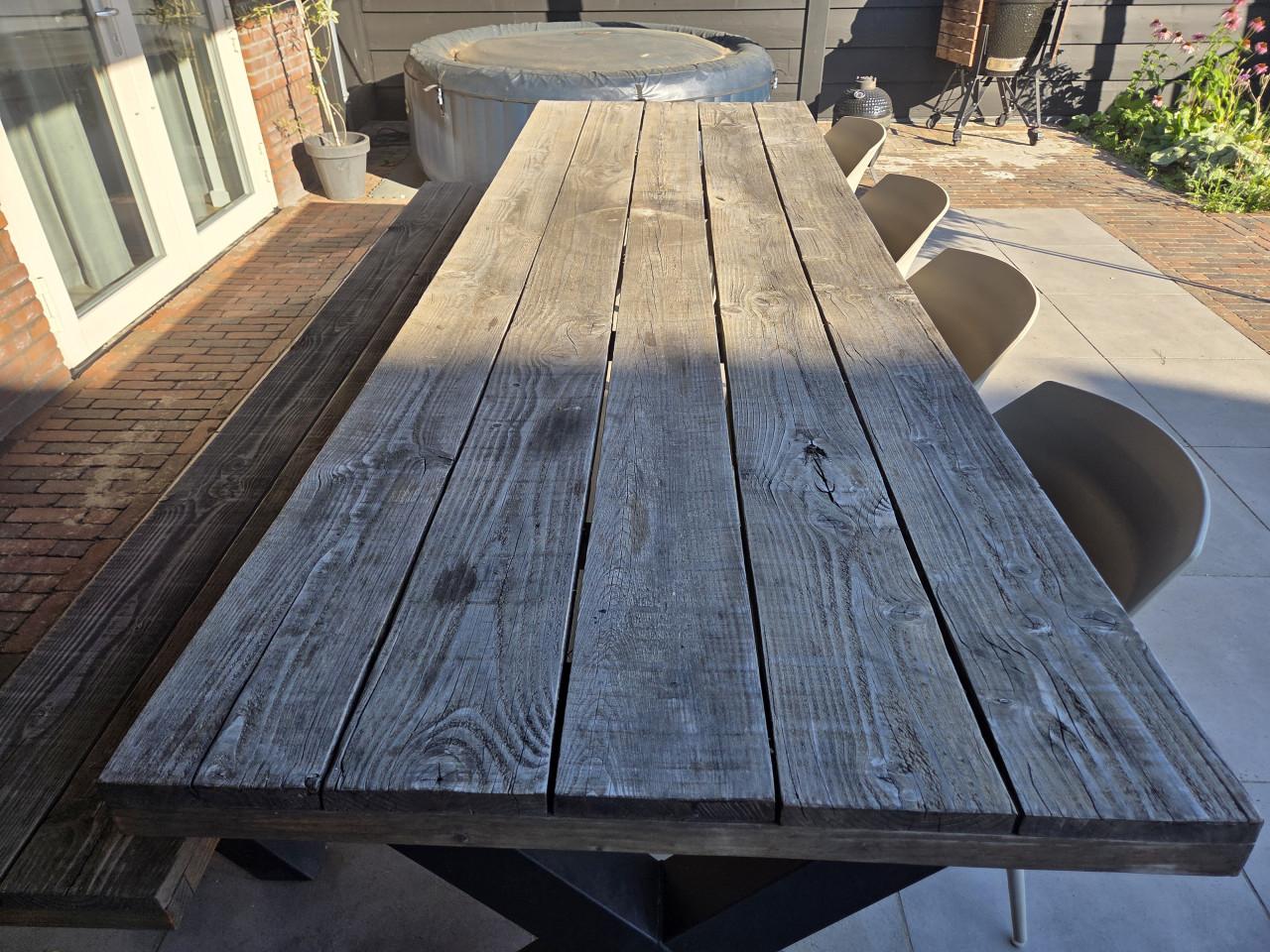 Douglas tuintafel 3m met bankje