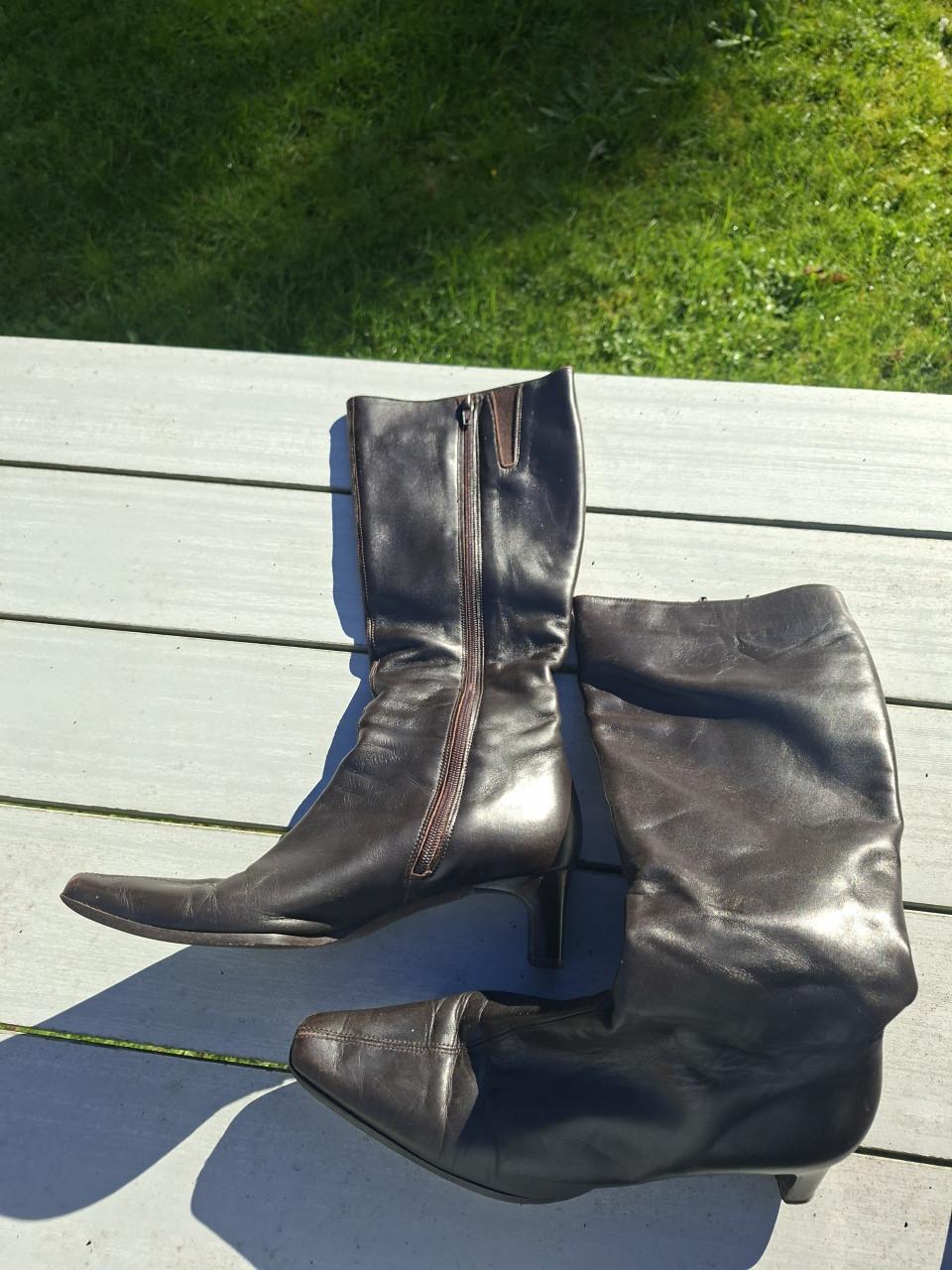 Zgan bruin leren laarzen maat 39