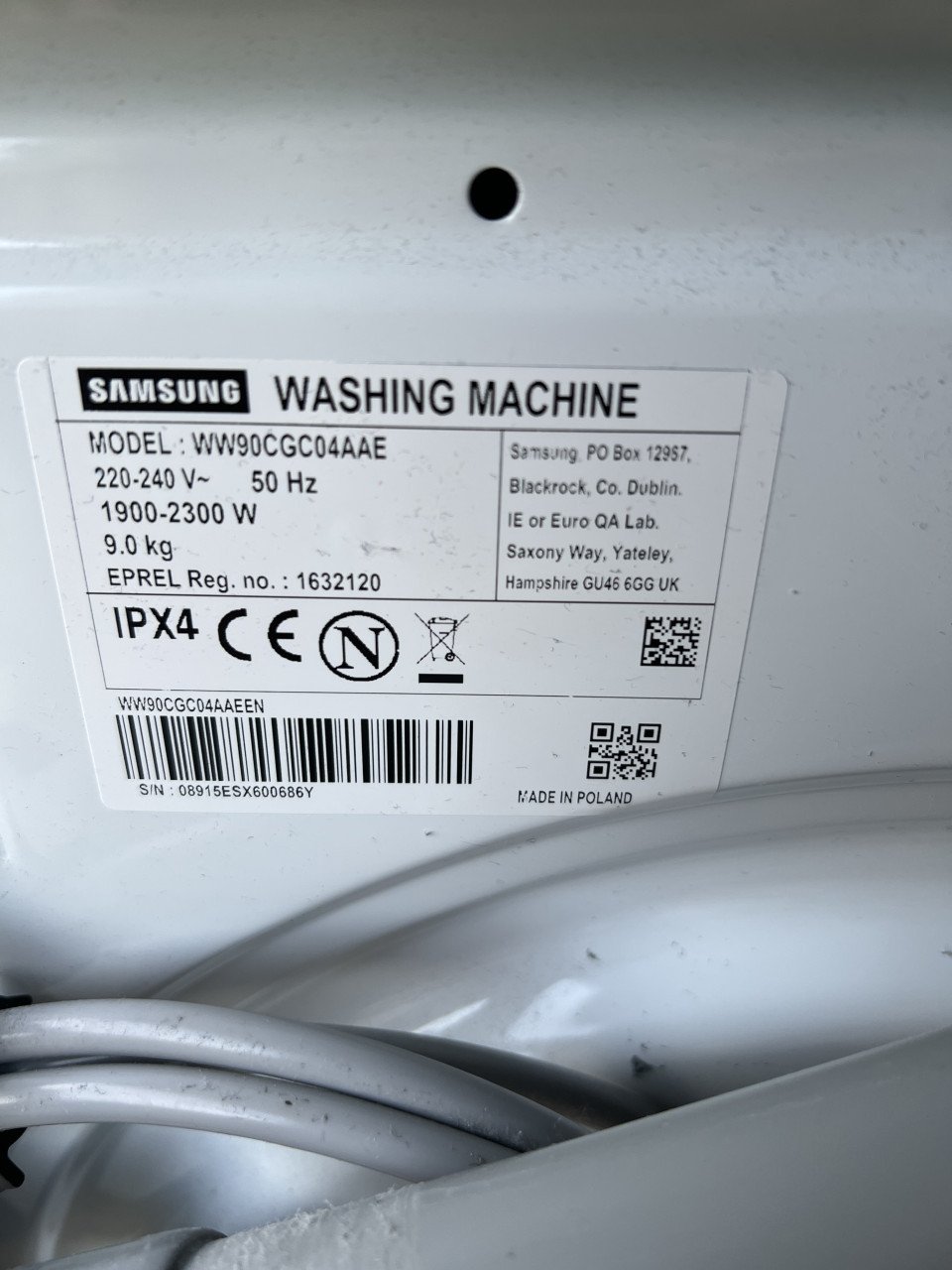 Nieuwe Samsung WW90CGC04AAE Wasmachine 9kg. 1400 rpm winkelprijs €529,-