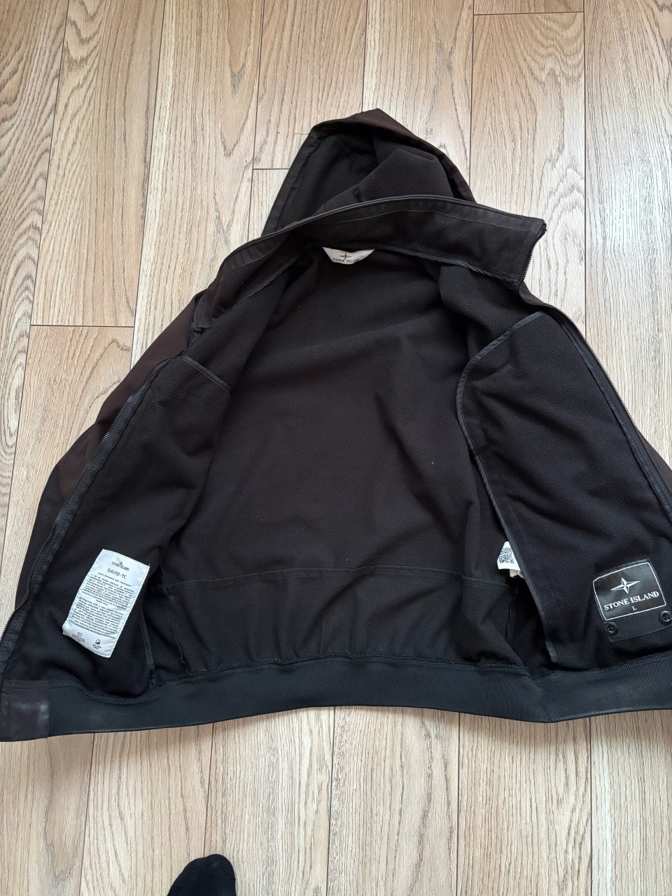 Stone Island jas zwart met capuchon