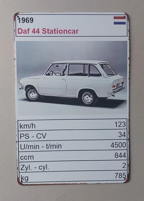 Daf 44 Metalen Bord