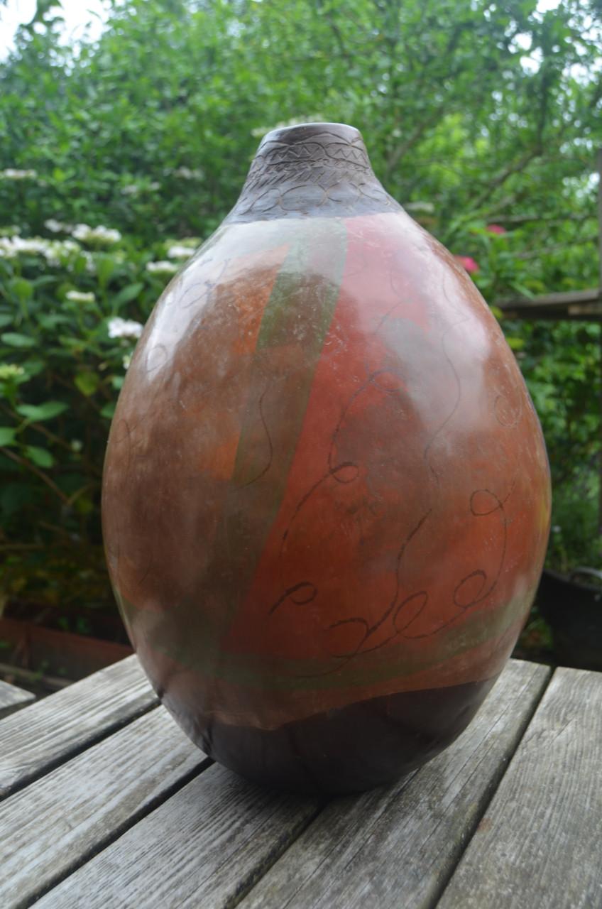 Prachtige Peruaanse pot, aardewerk. (2)