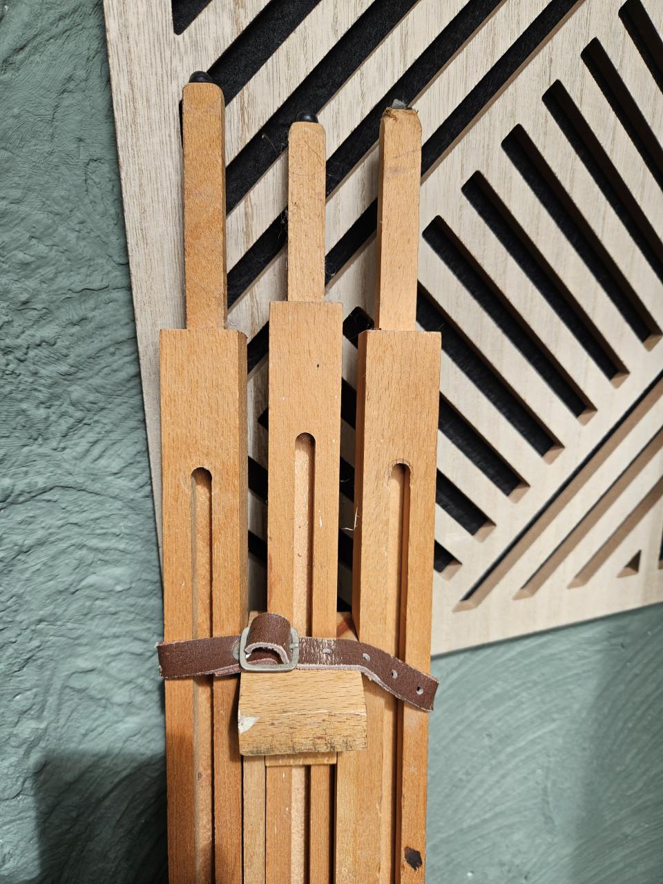 Grote houten vintage schildersezel, opvouwbaar, nette staat