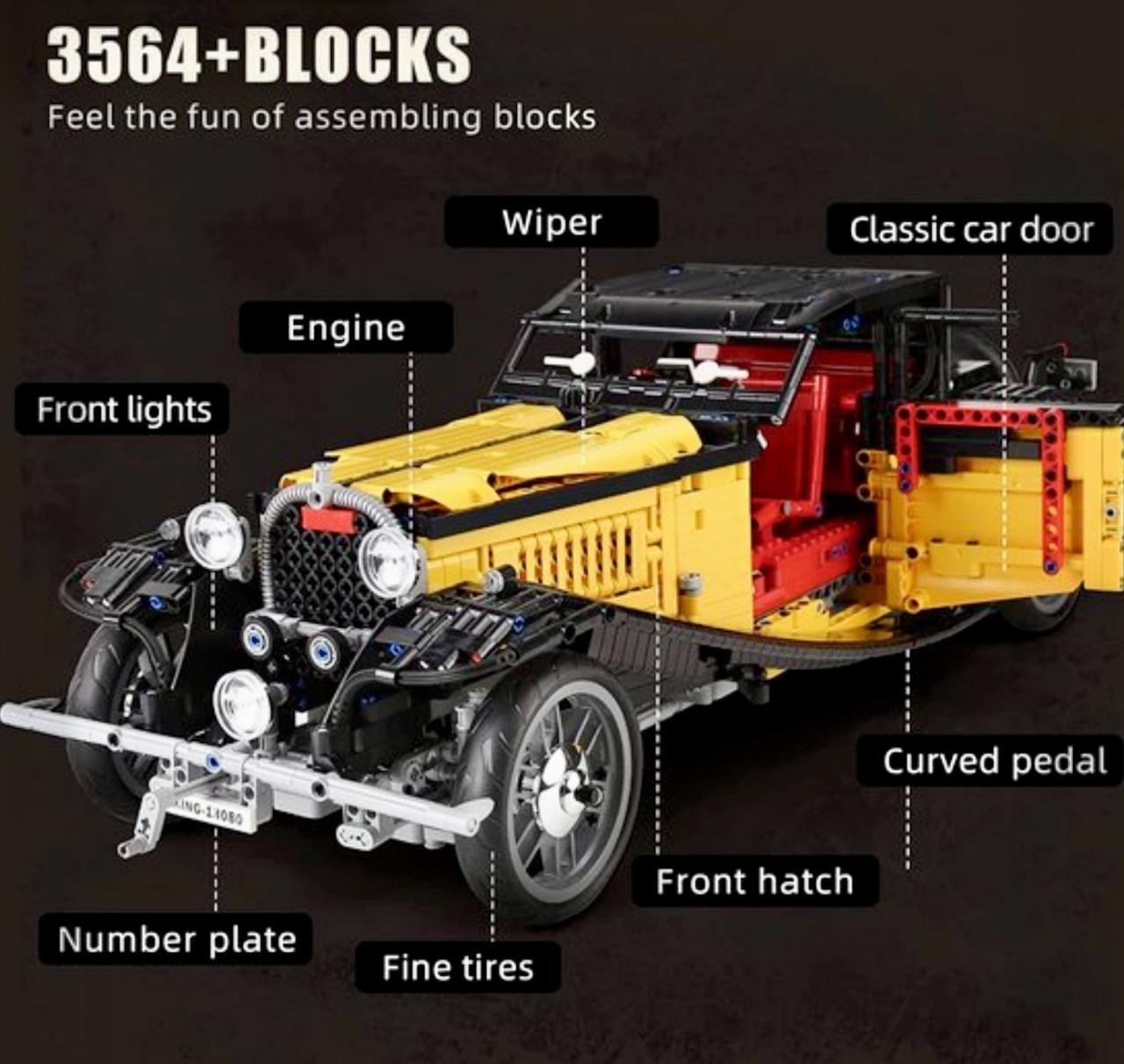 Mould King Bugatti T50 (13080) - vergelijkbaar met Lego Technic.