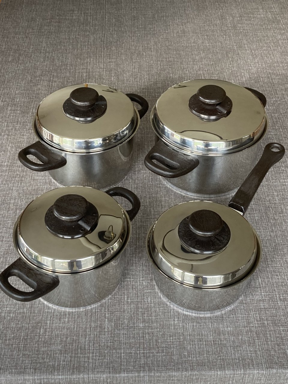 Pannenset, 4 delig, RVS