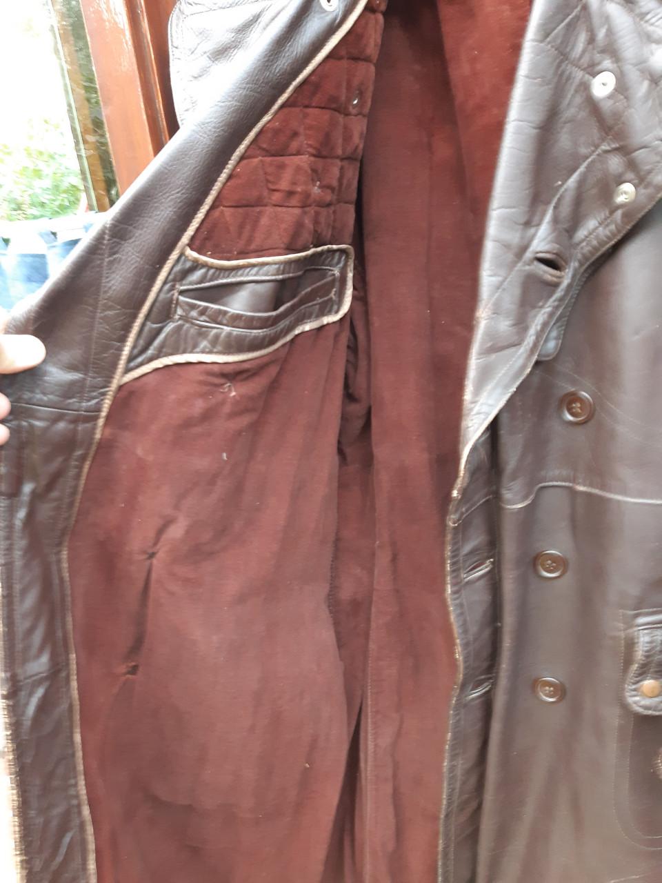 Te koop in Vlissingen oude leren motorjas