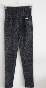 Zwart grijze sport legging maat s