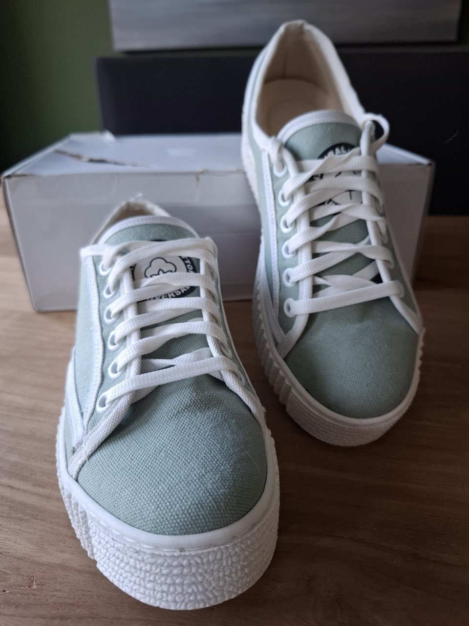 Sneakers groen wit maat 39