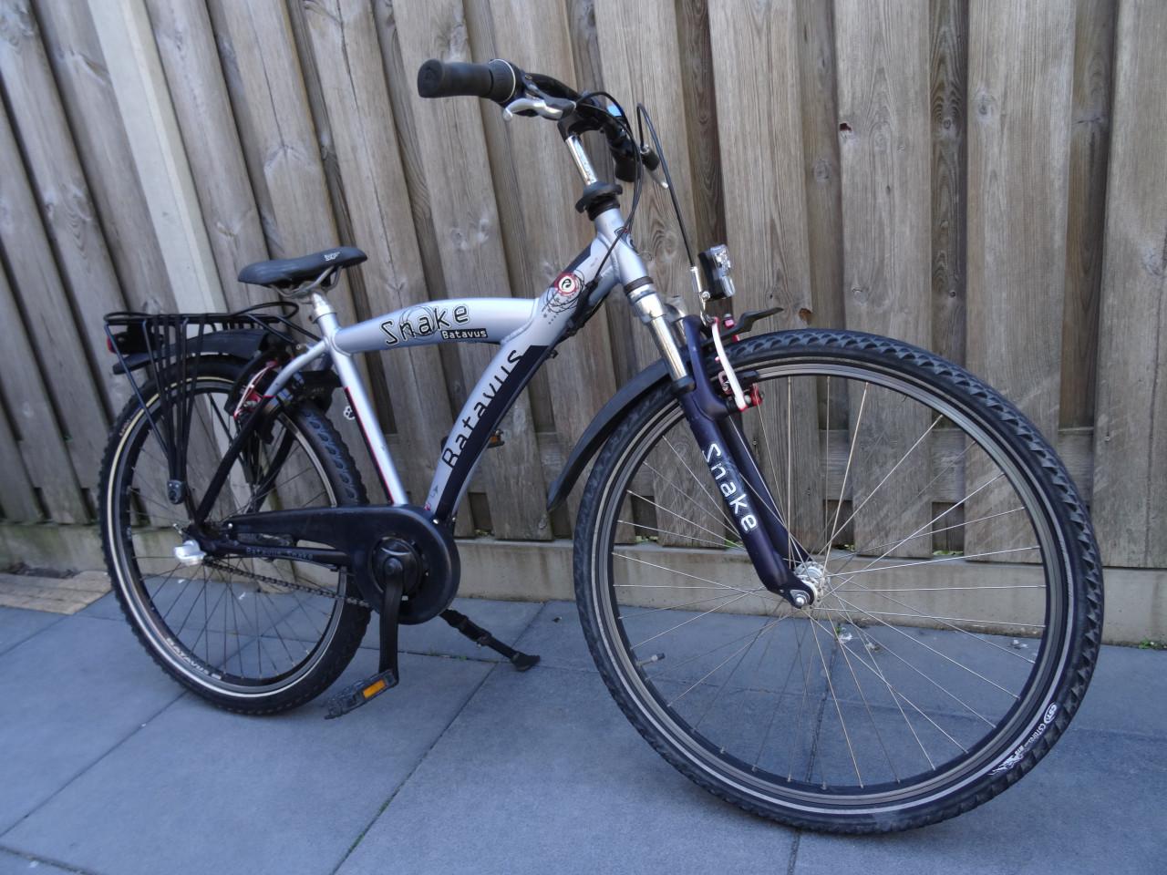 🚲 Batavus Snake Jongensfiets – 26 inch | Zilver/Blauw 🩶💙