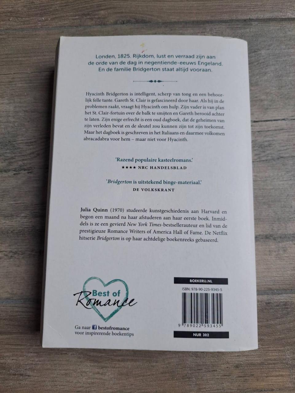 Roman De edele opdracht van Julia Quinn