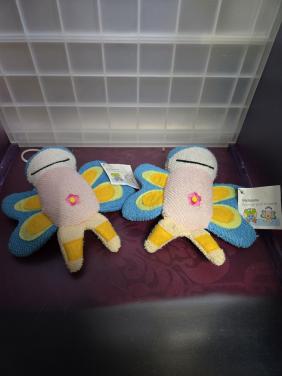 2 stuks Badspons vlinder Nieuw