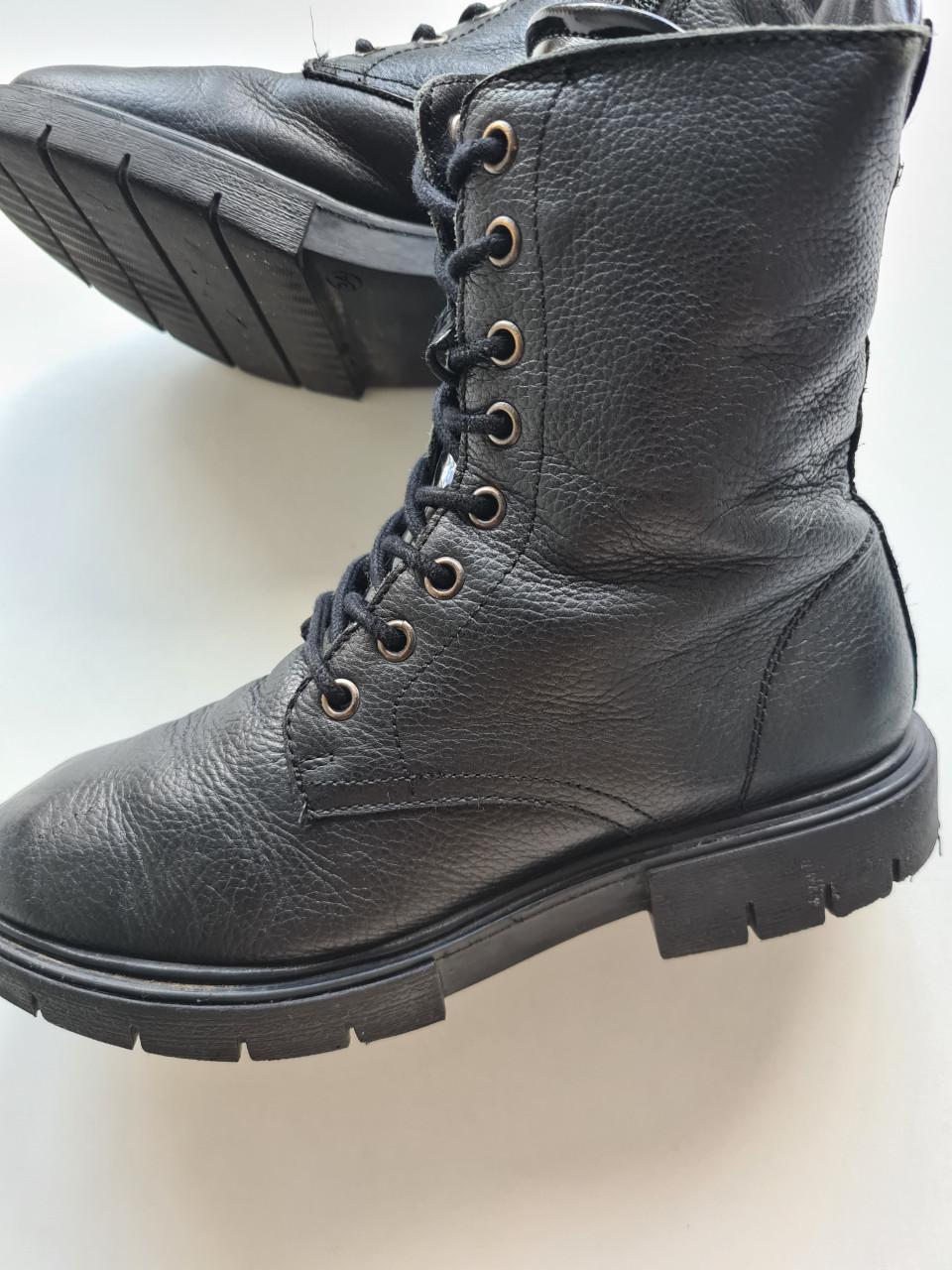 Limelight zwarte leren boots mt 34