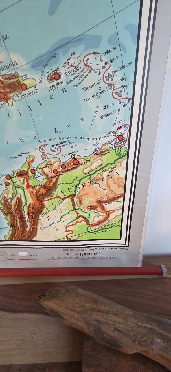 Westermann wandkaart noord-amerika