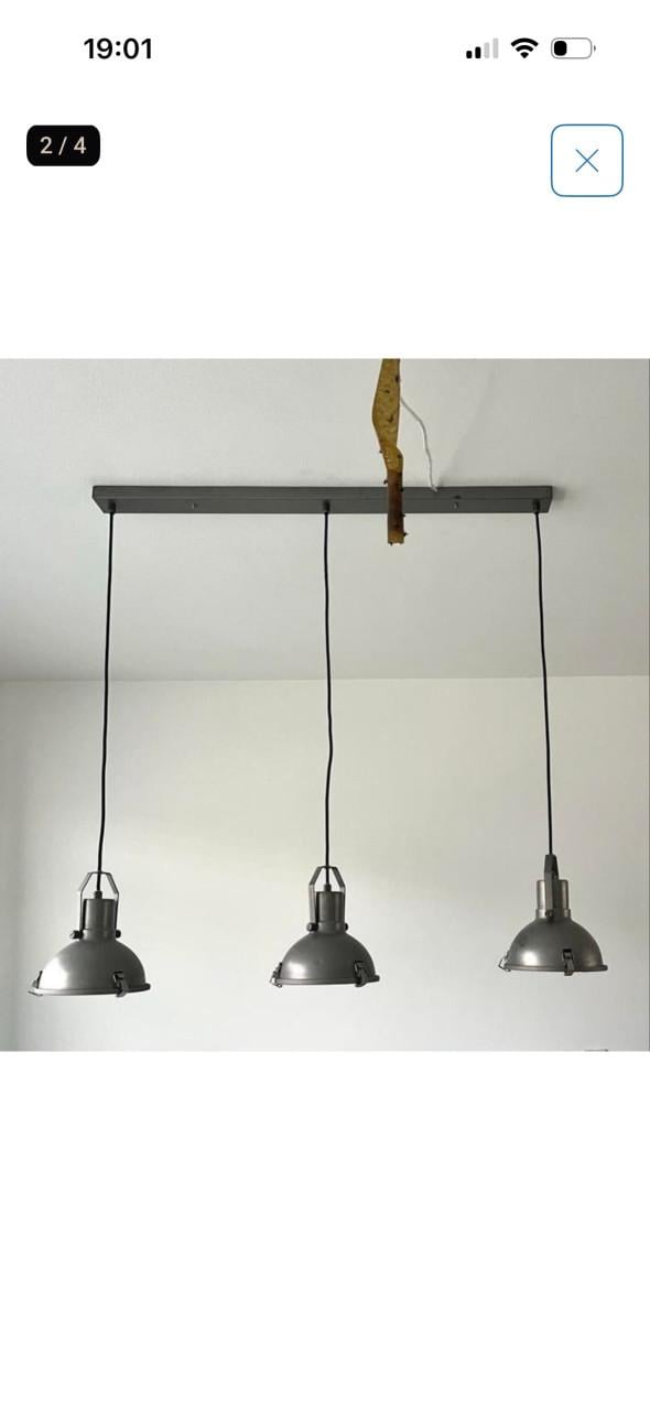 Hanglamp met 3 Pitten met Verdoezelaar