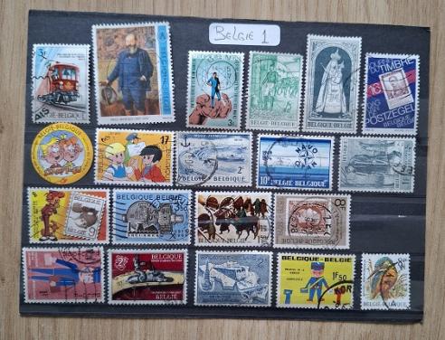 Postzegels Belgie 1