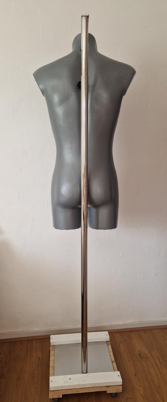 Paspop torso man met metalen verstelbare standaard