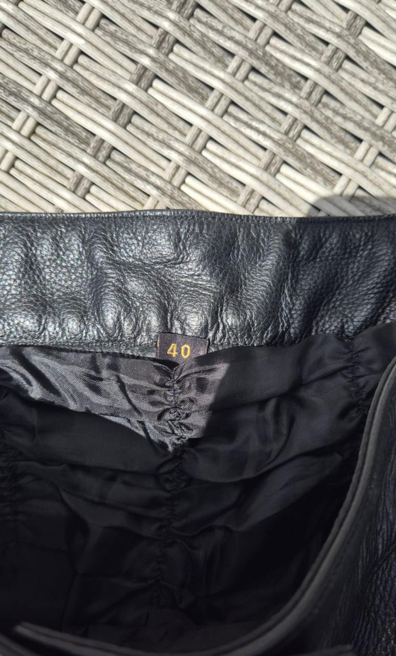 Dames motorpak leer, met wintervoering (mt 38/40)