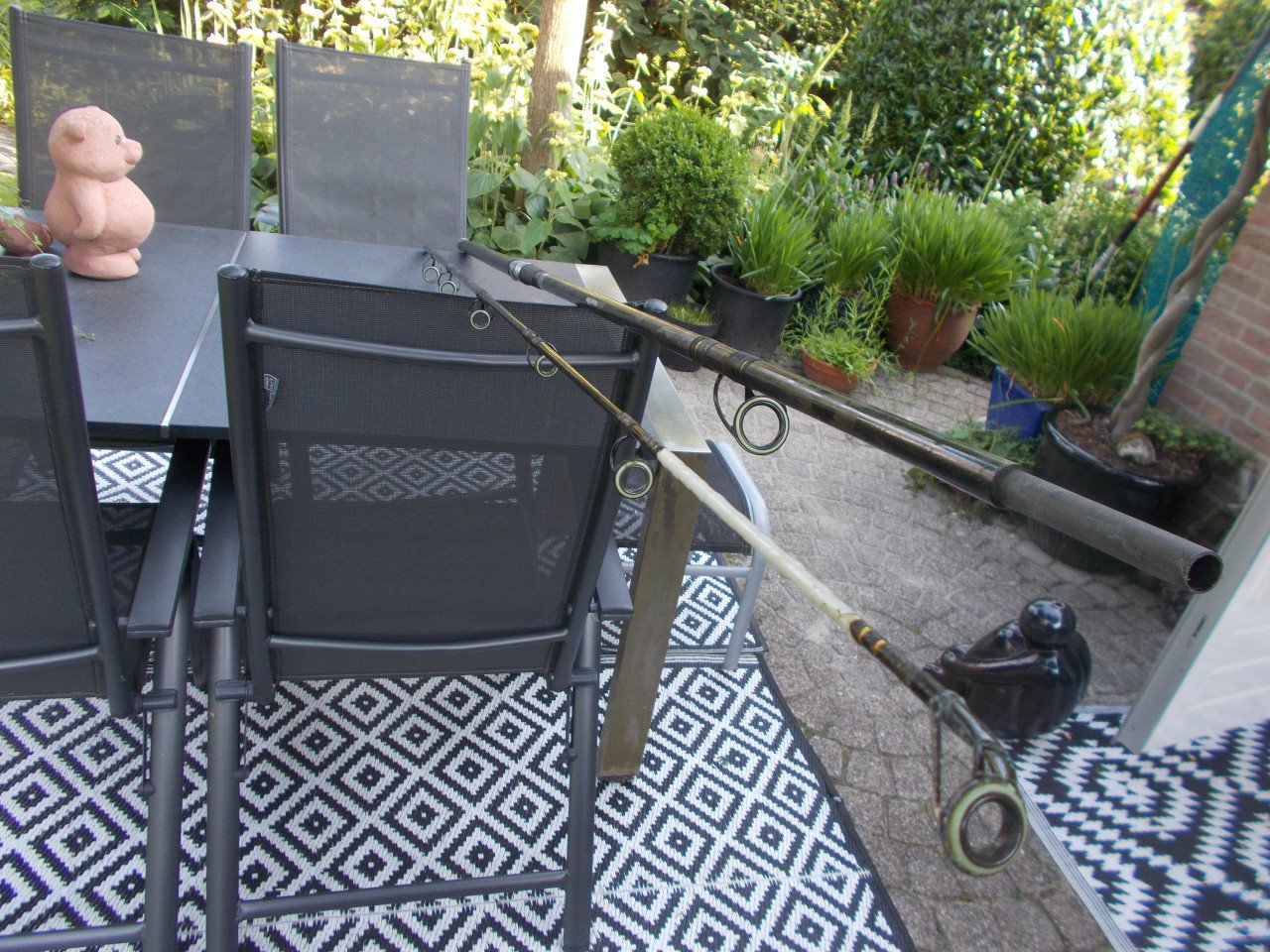 SPORTEX CARBON strandhengel , tweedelig , lengte 425 cm