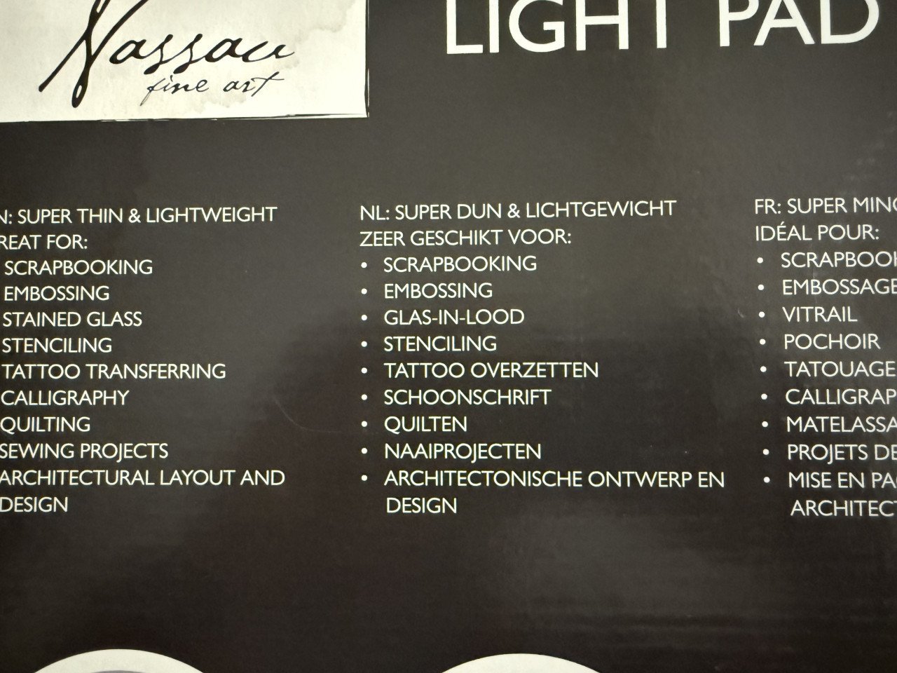 Overtekenbord / light pad Led A3formaat