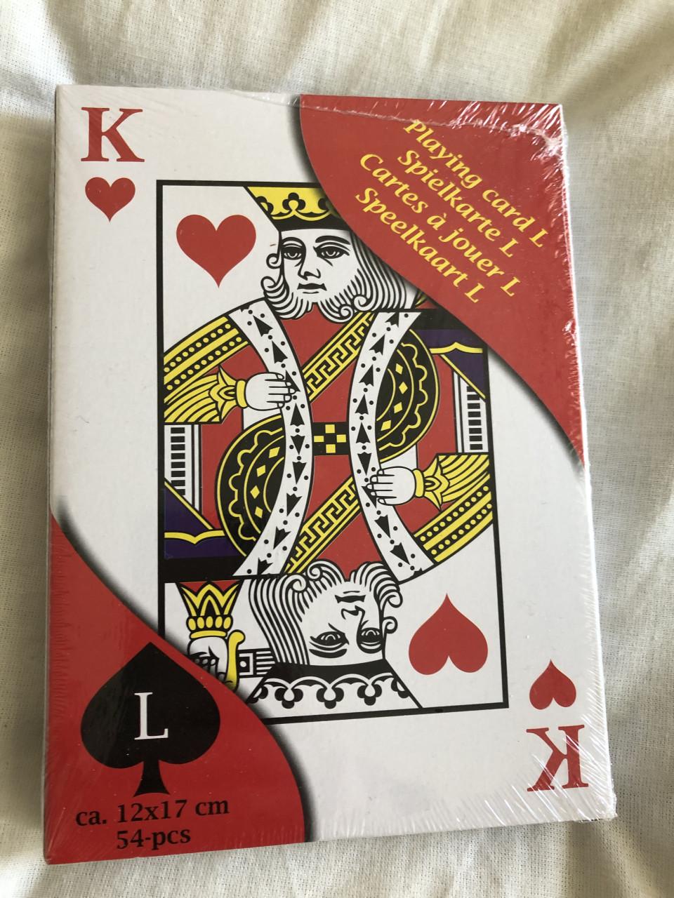Grote speelkaarten 12-17 cm NIEUW