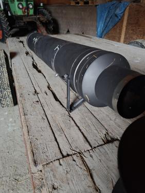 Dakdoorvoer houtkachel