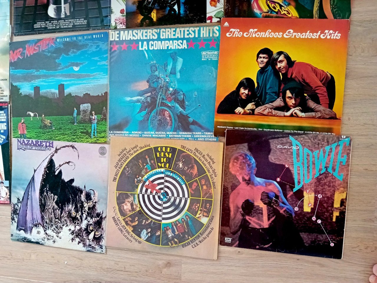 15 LP'S dubbel. Beatles, Bowie, Nazereth, enz.